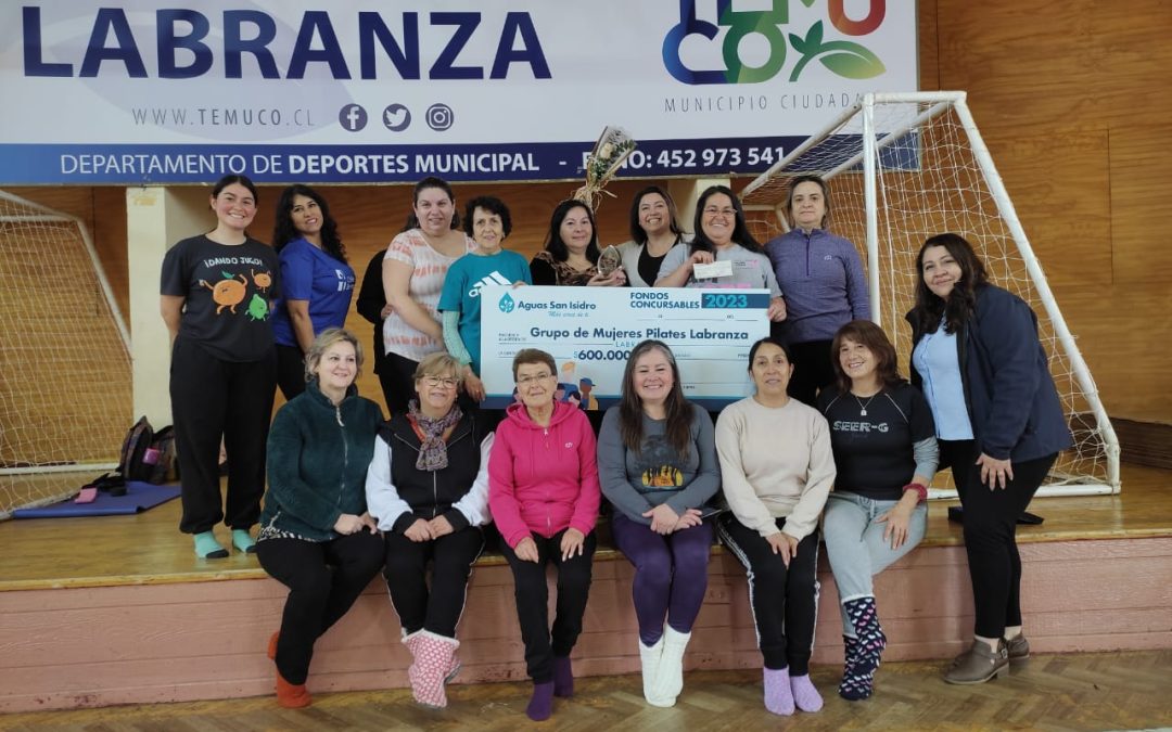 Premiación Grupo de Mujeres Pilates Labranza, Fondos Concursables 2022