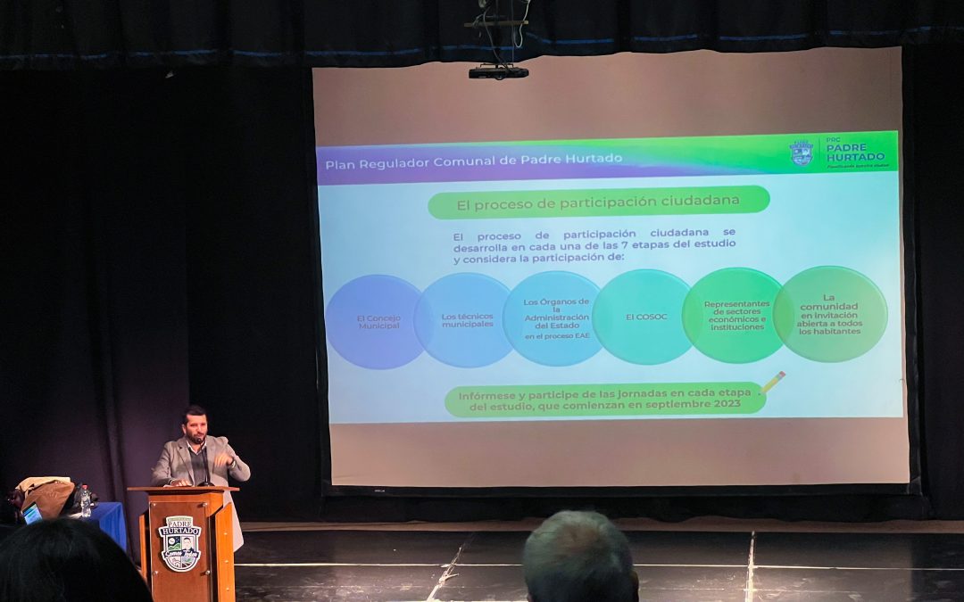 Acto de inicio de la actualización del Plan Regulador Comunal de Padre Hurtado