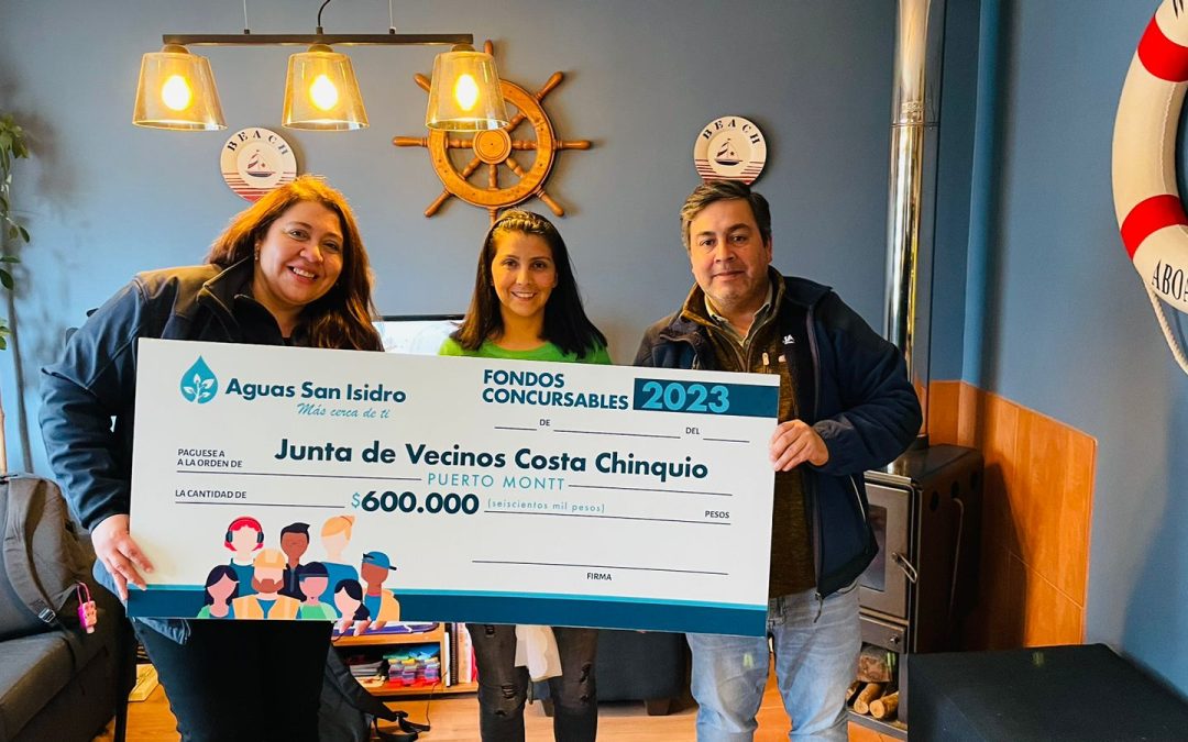 Premiación Junta de Vecinos «Costa Chinquio», Fondos Concursables 2022