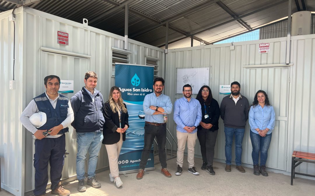 Visita alcalde Padre Hurtado a nuestra Planta de Tratamiento de Aguas Residuales Puertas de Padre Hurtado