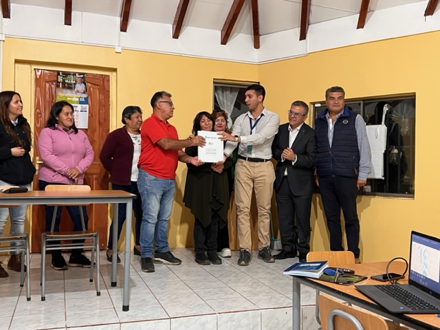 Reunión de entrega de Proyecto de Diseño de APR a comunidad y comité Huete Rucan