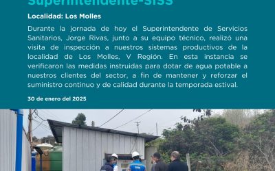 VISITA SUPERINTENDENTE SISS | LOCALIDAD LOS MOLLES📍