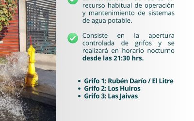 MANTENCIÓN DE REDES PROGRAMADA | LOS MOLLES