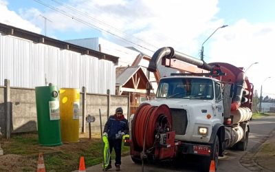 Trabajando en ruta de colectores programada | Labranza