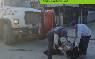 ¡Continuamos los trabajos de limpieza en la red de alcantarillado! Padre Hurtado | RM