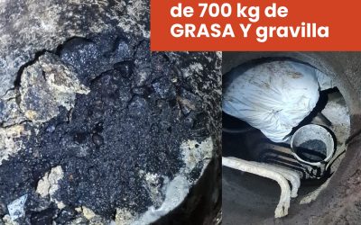 Limpieza de colectores: ¡Retiramos 700 kg de GRASA y gravilla!