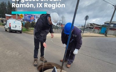 Inspección de colectores y medición de gases en San Ramón