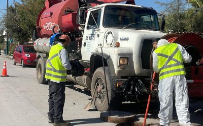 Limpieza en la red de alcantarillado | Padre Hurtado
