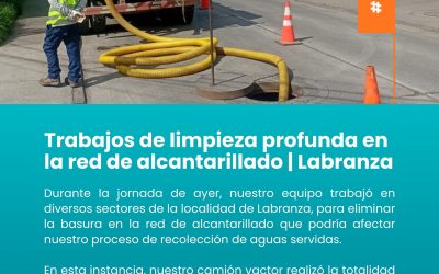 Limpieza profunda en la red de alcantarillado | Labranza
